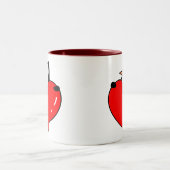 Penguin-Liebe Zweifarbige Tasse (Mittel)