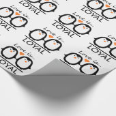 Penguin-Liebeverpackungspapier Geschenkpapier (Ecke)