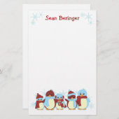 Penguin Line Briefpapier (Vorne/Hinten)