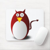 Penguin Linux Tux Ubuntu Devil Evil Demon Mousepad (Mit Mouse)