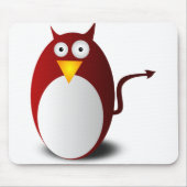 Penguin Linux Tux Ubuntu Devil Evil Demon Mousepad (Vorne)