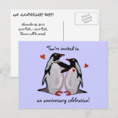 Penguin Love 25th Anniversary Postkarten (Vorne/Hinten)