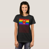 Penguin Love Gay Pride Flag Aesthetic Christmas Sn T-Shirt (Vorne ganz)