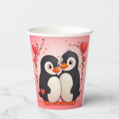 Penguin Love Paper Cups Pappbecher (Rückseite)
