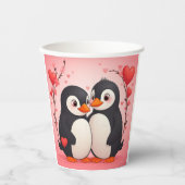 Penguin Love Paper Cups Pappbecher (Vorderseite)