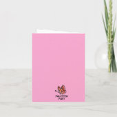 Penguin Love Valentine's Day Card Dankeskarte (Rückseite)