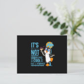 Penguin Lover Postkarte (Stehend Vorderseite)