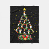 Penguin Lover Xmas Gift Matching Penguin Christmas Fleecedecke (Vorderseite)