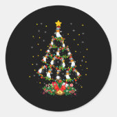 Penguin Lover Xmas Gift Matching Penguin Christmas Runder Aufkleber (Vorderseite)