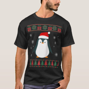 Penguin Lover Xmas Ugly Penguin Christmas Sweater T-Shirt