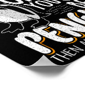 Penguin Lovers & Cute Penguins Always Be A Pen Poster (Ecke)