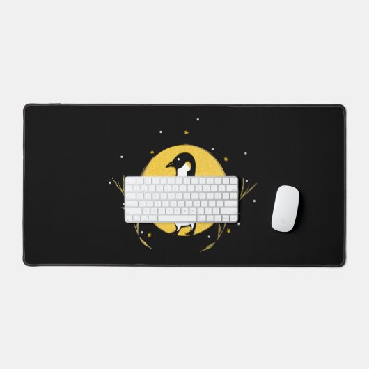 Penguin Moon Desk Mat Schreibtischunterlage (Tastatur & Maus)