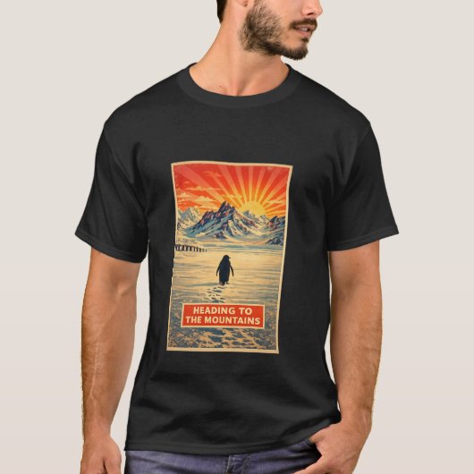 penguin mountain tshirt (Vorderseite)