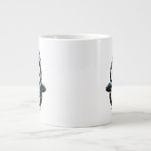 Penguin Mug Cute Winter  | Penguin with Hat and Sc Jumbo-Tasse (Vorderseite)