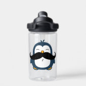 Penguin Mustache CamelBak Eddy Trinkflasche (Rückseite)