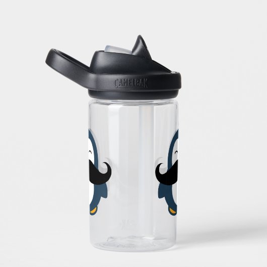 Penguin Mustache CamelBak Eddy Trinkflasche (rechts)