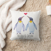 Penguin-Name-Paar-Geschenkthrow-Kissen Kissen (Decke)
