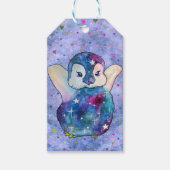 Penguin named Button Geschenkanhänger (Vorderseite)