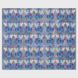 Penguin named Button Geschenkpapier