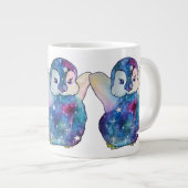 Penguin named Button Jumbo-Tasse (Vorderseite Rechts)