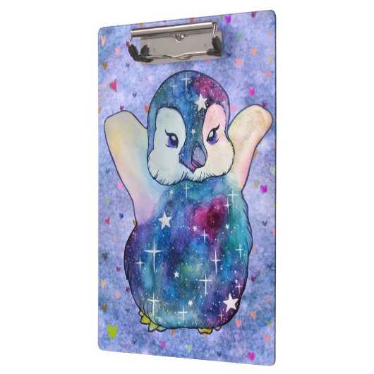 Penguin named Button Klemmbrett (Links)