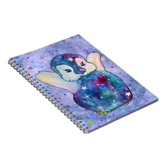 Penguin named Button Notizblock (Rechte Seite)