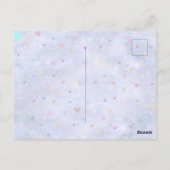 Penguin named Button Postkarte (Rückseite)