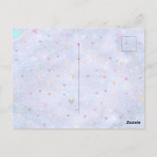 Penguin named Button Postkarte (Rückseite)