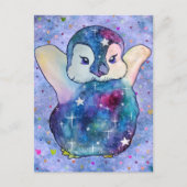 Penguin named Button Postkarte (Vorderseite)