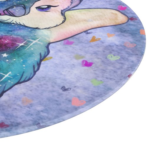 Penguin named Button Schneidebrett (Ecke)