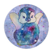 Penguin named Button Schneidebrett (Vorderseite)