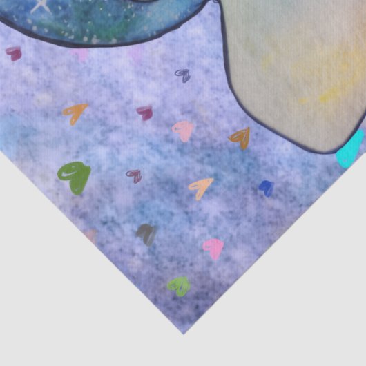 Penguin named Button Seidenpapier (Detail)