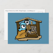 Penguin Nativity Scene Postkarte (Vorne/Hinten)