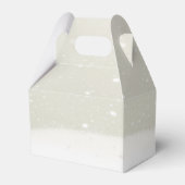 Penguin Neutral Twins Baby Shower Winter Theme Geschenkschachtel (Rückseite)