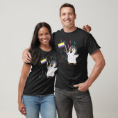 Penguin Nichtbinäre Flag Niedlich Enby Nb Pride Lg T-Shirt (Unisex)