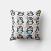 Penguin Niedlich Kawaii Baby Pattern Kissen (Rückseite)