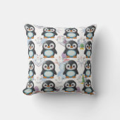 Penguin Niedlich Kawaii Baby Pattern Kissen (Vorderseite)