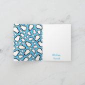 Penguin-niedlicher Winter danken Ihnen 1. Karte (Innenseite)