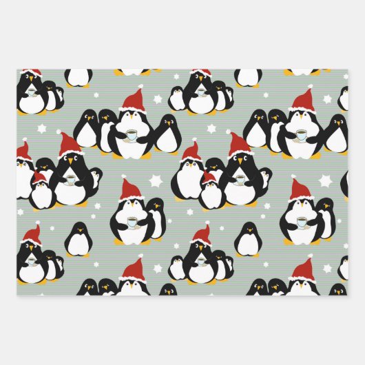 Penguin Nightcap Geschenkpapier Set (Vorderseite 3)