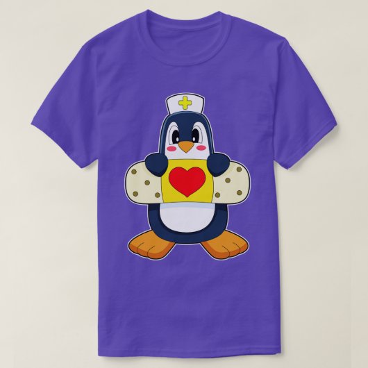 Penguin Nurse Plaster T-Shirt (Design vorne)