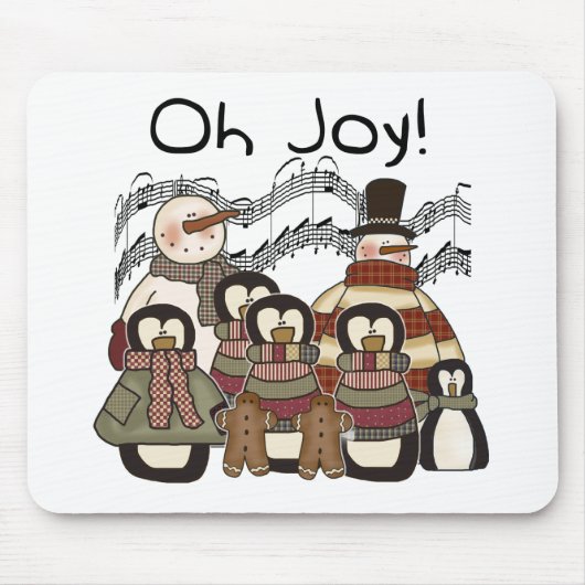 Penguin Oh Joy Weihnachtsgeschenke und Geschenke Mousepad (Vorne)