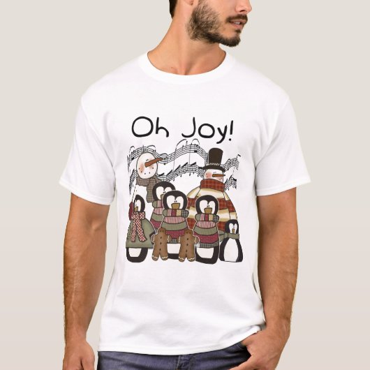Penguin Oh Joy Weihnachtsgeschenke und Geschenke T-Shirt (Vorderseite)