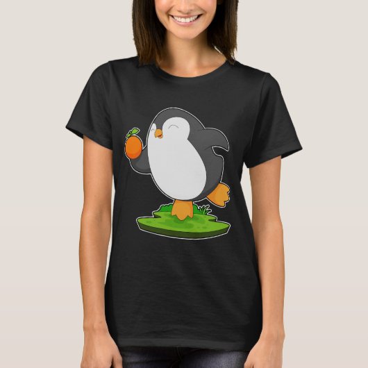 Penguin Orange Fruit T-Shirt (Vorderseite)
