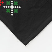 Penguin Overstimulated But Festive Ugly Christmas Fleecedecke (Ecke)