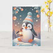 Penguin Pal Birthday Karte (Gelbe Blume)