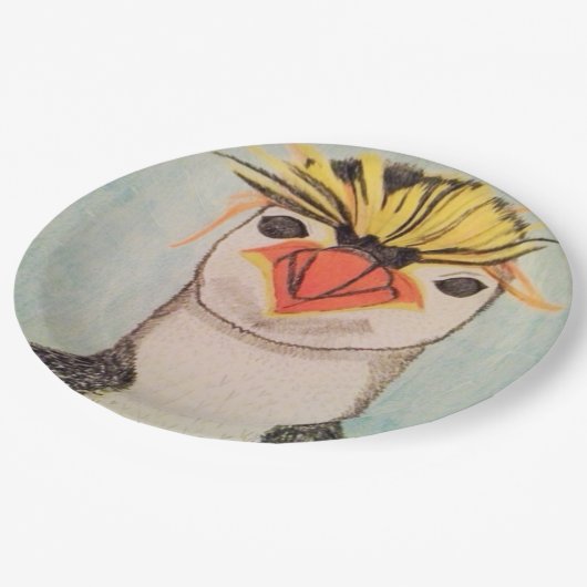 Penguin-PapierTeller Pappteller (Schrägansicht)