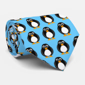Penguin-Parade-Blau-Krawatte Krawatte (Gerollt)