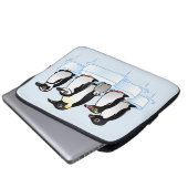 Penguin-Party Laptopschutzhülle (Vorne Knopf)