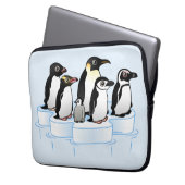Penguin-Party Laptopschutzhülle (Vorderseite Links)