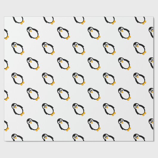 Penguin-Party-Mattverpackungs-Papier Geschenkpapier (Flach)